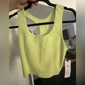 FILA Neon Lime Racerback Crop Top
